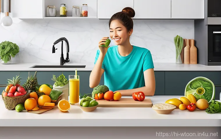 웹툰작가의 건강 관리 방법 - **Prompt 2: Mindful Break and Work-Life Balance**
    "A serene, beautifully illustrated scene depic...