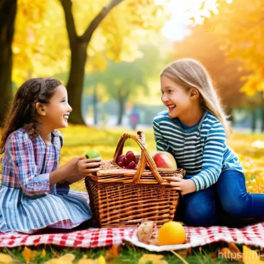 웹툰작가의 크리에이티브 발상법 - **Joyful Autumn Family Picnic**
    A happy, diverse family of four (two parents, a boy aged 7, and ...