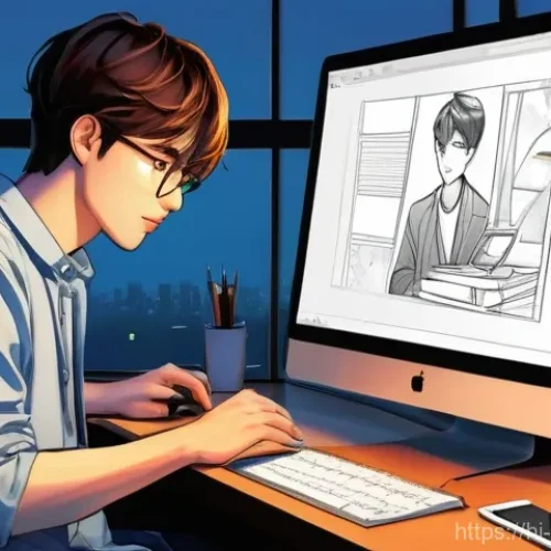 웹툰작가 꿈을 이룬 사람들의 사례 - **Prompt 1: The Birth of a Story**
    "A young, imaginative webtoon artist, appearing to be in thei...